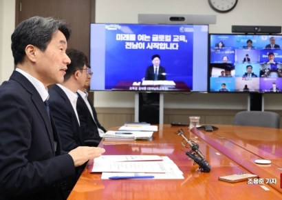 [포토] 시도교육감 간담회 발언하는 이주호 부총리