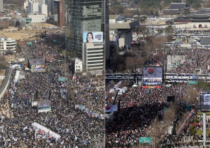 주말 서울 수만명 탄핵 찬반 집회…교통혼잡 예상