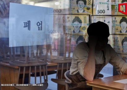 폐업자 100만명 첫 돌파…소매·음식점업에 '한파'