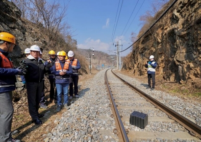 코레일 한문희 사장 "드론·AI로 해빙기 낙석 철저 대비"