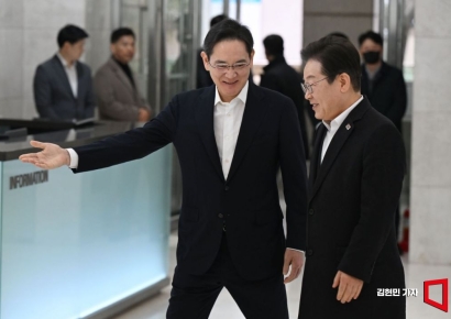 [포토] 이재용 회장과 만난 이재명 대표