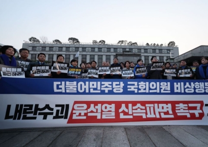 민주당 이재정 헌재 앞서 폭행 당해…尹지지자 경찰에 붙잡혀 