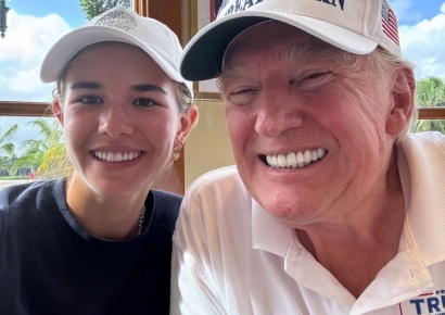 트럼프 손녀, 미국 주니어 골프대회에서 꼴찌