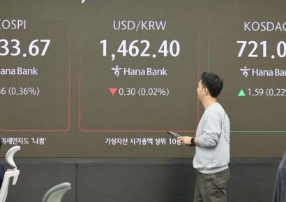 코스피, 반도체 약세에 하락 출발…코스닥 상승