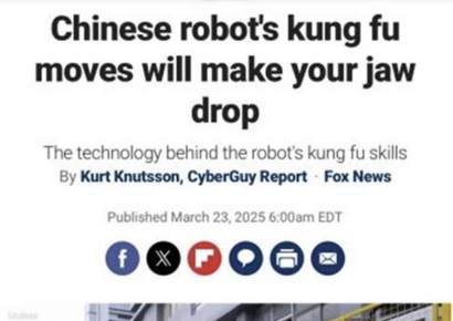 "中 로봇 쿵푸 동작, 이소룡도 놀랄정도" 美 뉴스에 中 잔칫집