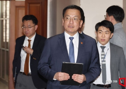 [포토] 최상목 부총리, 공급망안정화위원회 참석