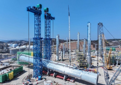 50층 높이·2370t…현대건설, 국내 최대 석화설비 세워