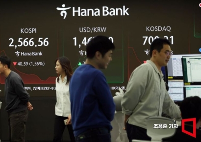 [포토] 분주하게 움직이는 딜링룸