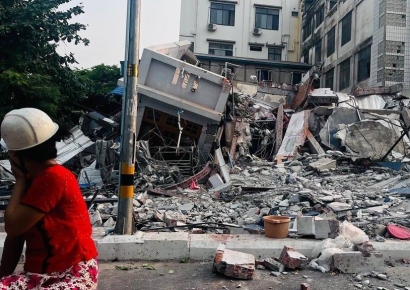 美지질조사국 "미얀마 강진, 사망자 1만명 넘을 확률 71%"