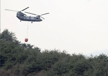 지리산 산불 진화율 99%…"오늘 주불 진화 최선"