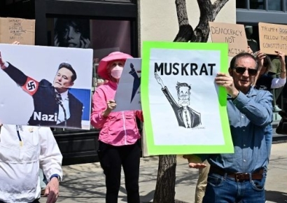 "머스크·테슬라 OUT"…규탄 시위 전세계로 확산