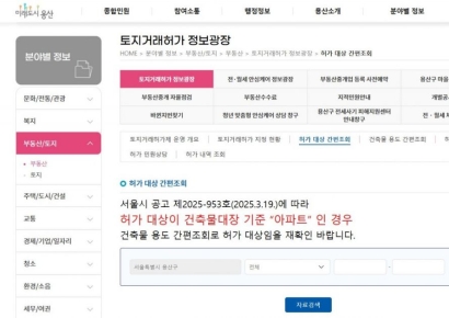 “토지거래허가제 지정 혼란 없도록”…용산구, 정보광장 구축