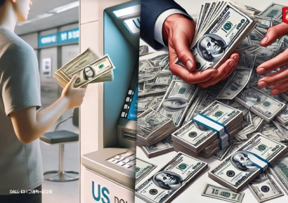 환율 뛰자 차익실현… 외화예금 잔액 석 달 만에 줄었다