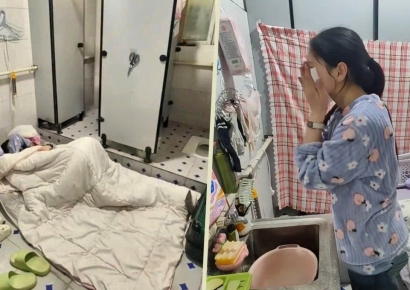 "월 1만원 내고 회사 화장실서 살아요"…18세 여성 사연
