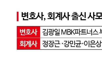 [사모펀드 인맥 대해부⑤] 변호사·회계사 전문직 전성시대