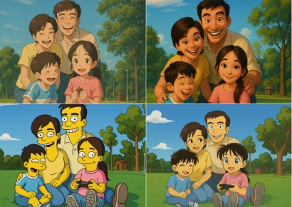 [써보니]"몇 초만에 뚝딱" AI 손끝서 지브리 명장면 된 가족사진