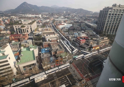 [포토] 헌법재판소 주변 진공 봉쇄