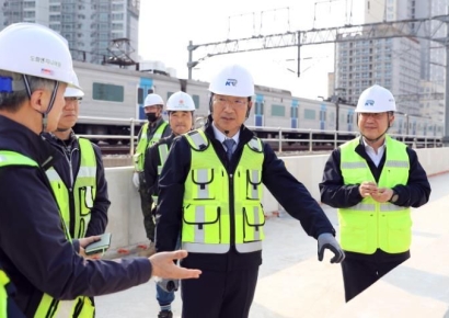 "건설현장 추락사고 막자" 철도공단, 캠페인 참여