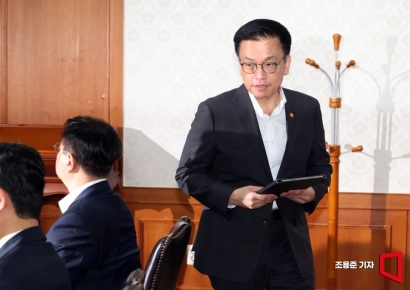 [포토] 회의 참석하는 최상목 경제부총리