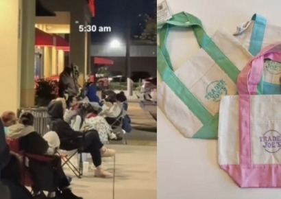 난리난 4000원짜리 가방…밤샘 '오픈런'에 70만원 '리셀'까지 美 열광