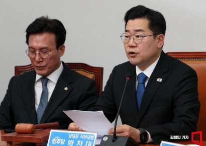 [포토] 박찬대 "韓대행, 대권 욕심에 국민은 죽든 말든 민생은 뒷전"