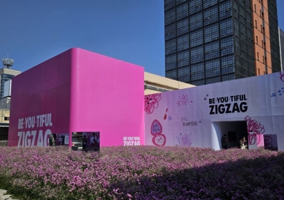 [르포]"핫핑크로 물든 성수"…지그재그, '뷰티대전' 제패 나섰다