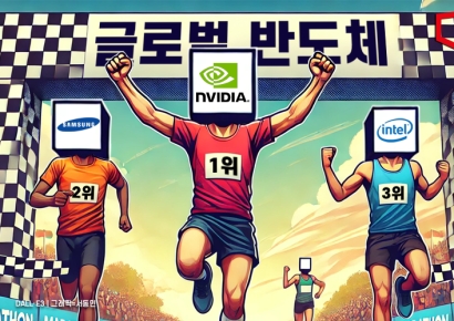 엔비디아, 인텔 제치고 글로벌 반도체 1위…삼성전자 2위, 하이닉스 4위