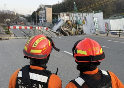 소방당국 "광명 붕괴사고 고립 근로자 목소리 들려…구조작업 중" 