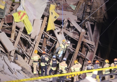 호미로 땅 파고 철근 10㎝씩 절단…'광명 사고' 20대 극적 구조