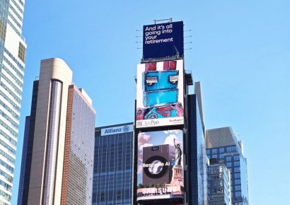  삼성전자, 세계 랜드마크서 '비스포크 AI' 옥외광고 