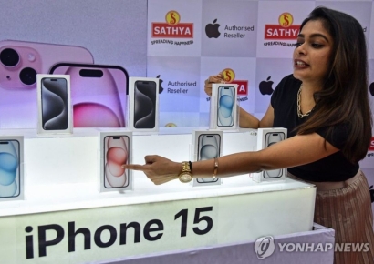 애플, 지난해 아이폰 인도 생산량 60%↑…인도 비중 20%로 확대