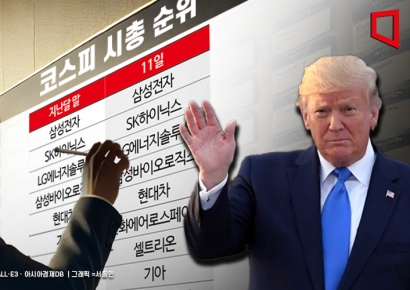 트럼프가 다시 쓰는 코스피 시총 순위
