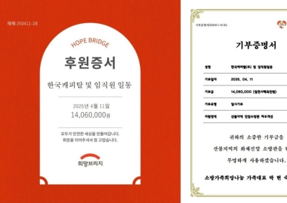 한국캐피탈, 산불 피해 복구 위해 2000만원 기부
