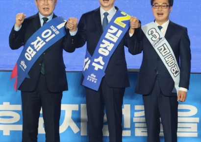 '충청권' 민주당 대선 경선, 이재명 88.15% 득표로 압승(상보)