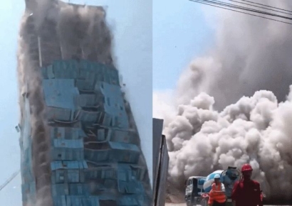 '불량 강철' 들어있었다…나홀로 '와르르' 30층 태국빌딩 中시공사 임원 체포