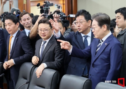 이재명, 금투협 찾아 "상법개정 재추진…주가 5000시대 열겠다"