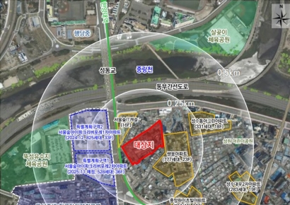 2호선 뚝섬역 인근 성수1구역, 35층·321가구로 재건축