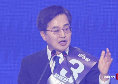 [포토] 정견발표하는 김동연 후보
