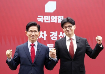 김문수·한동훈, 국힘 최종 경선 진출…홍준표 정계 은퇴 선언