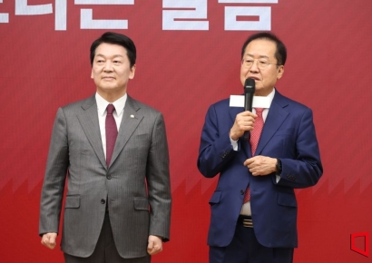 [포토] 소감 밝히는 홍준표 후보