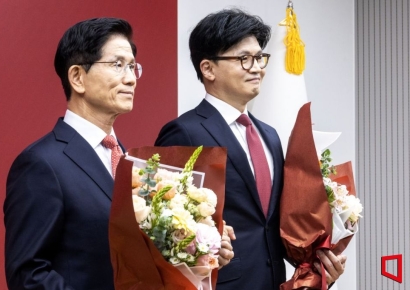 [포토] 김문수·한동훈, 국민의힘 최종 경선 진출