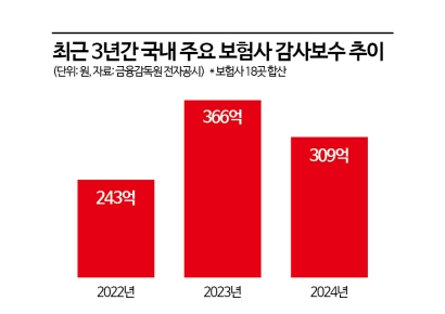 보험사 'IFRS17' 도입후 감사보수 2년간 300억원 웃돌아…회계법인만 웃는다