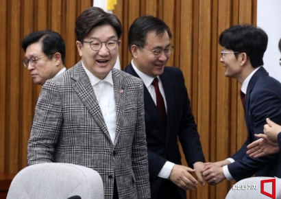 [포토] 권성동 "이재명 선거법 파기환송, 상식의 승리…후보 사퇴해야"