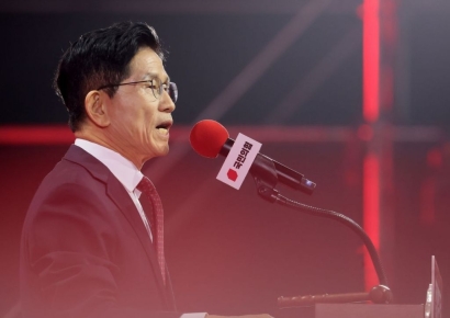 [포토] 김문수, "사전투표 폐지"