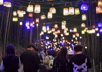 [포토] 담양 죽녹원 대숲 '야경 속으로'