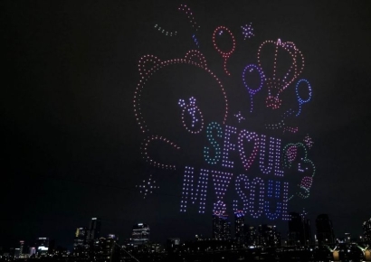 [포토] 한강 뚝섬 드론쇼