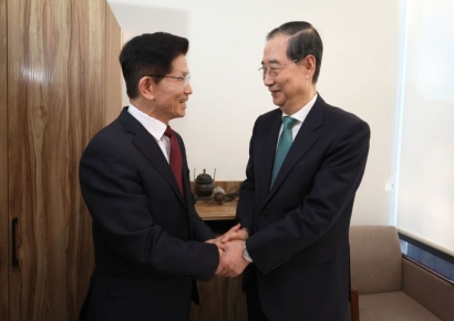 김문수-한덕수, 내일 추가 회동할 듯…"단일화 불씨 이어가자"