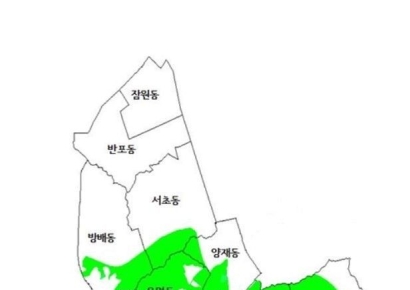 서울시, 강남·서초구 자연녹지지역 토지거래허가구역 재지정