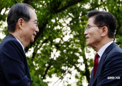 한덕수측, '무임승차' 지적한 김문수에 "자기 얼굴에 침뱉기"
