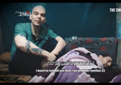 하마스, 이스라엘 인질 2명 영상 공개..."가지지구 전쟁 종료" 촉구